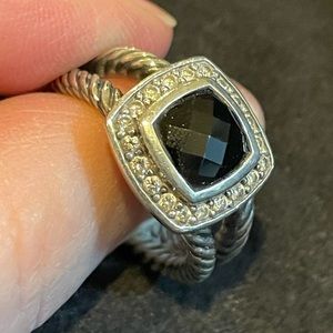 DAVID YURMAN Black ONYX petite Albion ring